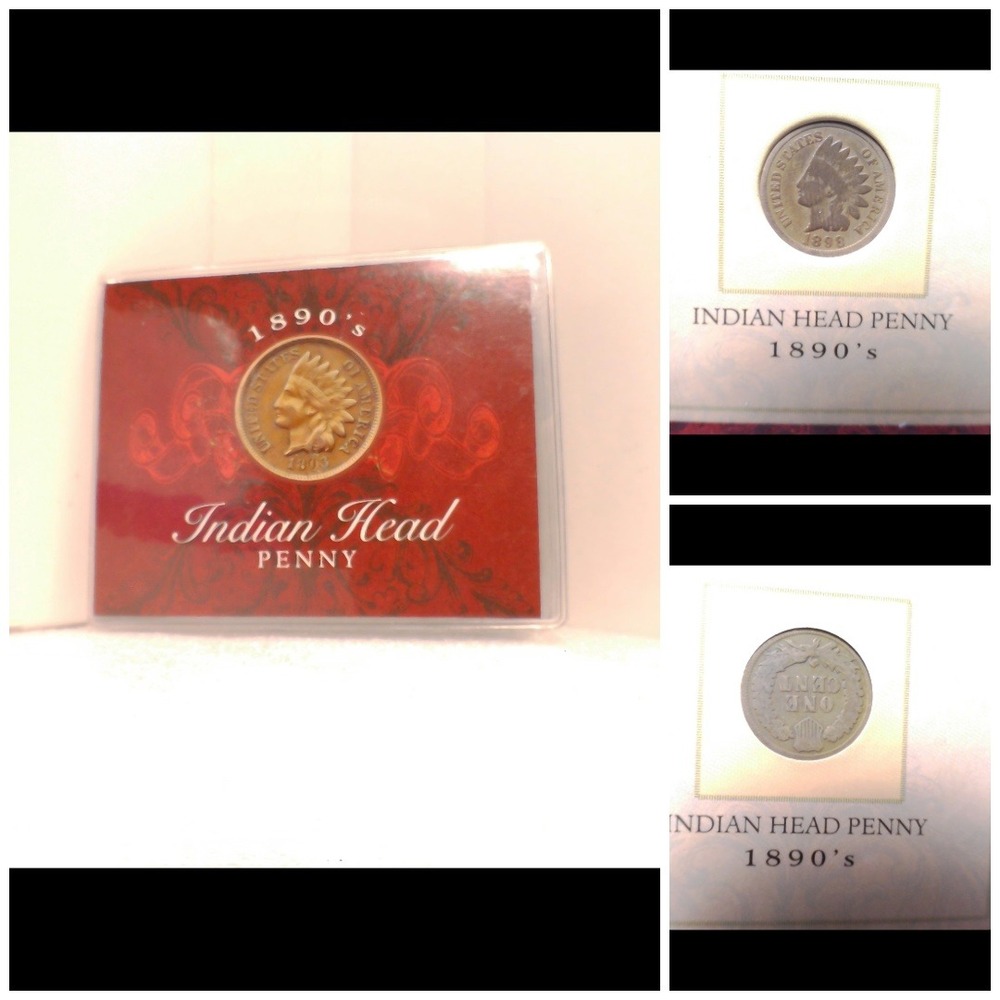 US MINT Small Cent Unisex OS‎ Brown Excellent 1898 Indian Head Penny COA